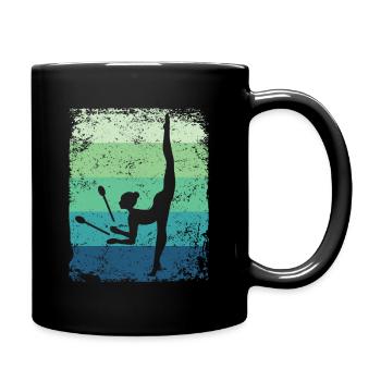 Gymnast Legs Gymnastique Rythmique Rétro - Mug uni - noir - Droite