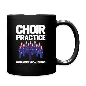 Chorprobe Organisiertes Vokalchaos - Tasse einfarbig - Schwarz - Rechts