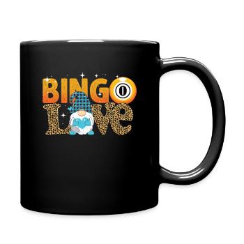 Bingo Love Women Men Funny Bingo - Full Colour Mug - black - Right