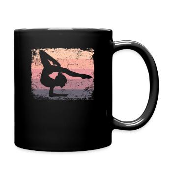 Gymnaste Gymnaste Gymnastique Rythmique Rétro - Mug uni - noir - Droite