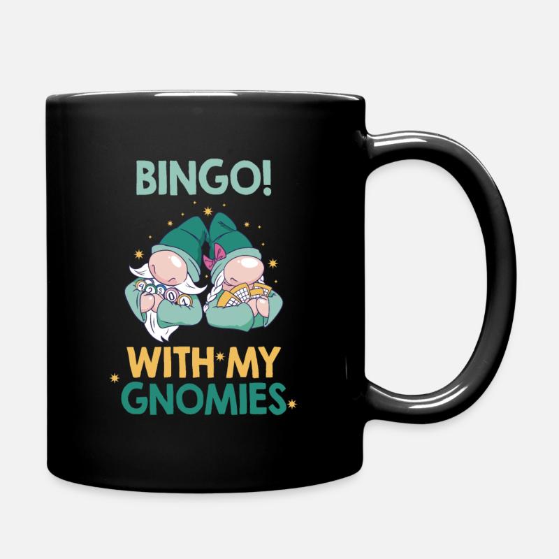 Bingo Mit Meinen Gnomies Lustiges Bingo - Tasse einfarbig - Schwarz