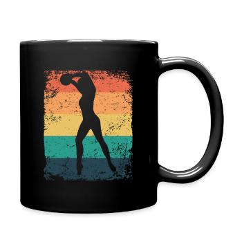 Gymnastikball Retro Rhythmische Gymnastik - Tasse einfarbig - Schwarz - Rechts