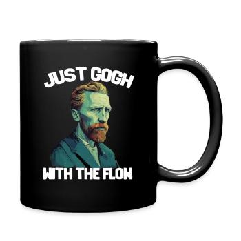Just Gogh avec le courant - Mug uni - noir - Droite
