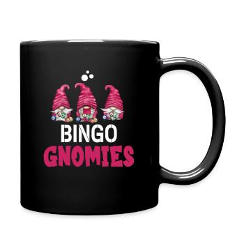 Bingo Gnomies Women Men Funny Bingo - Full Colour Mug - black - Right