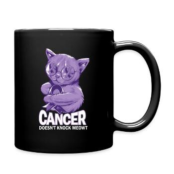 Krebs Schlägt Nicht Meowt Krebs - Tasse einfarbig - Schwarz - Rechts