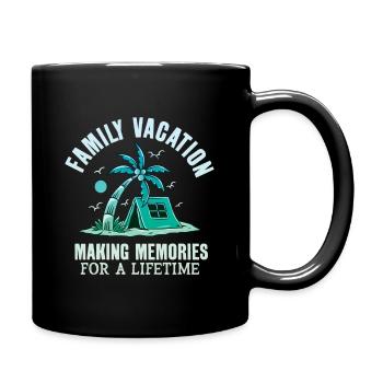 Summer holidays with the family Creating memories - Full Colour Mug - black - Right