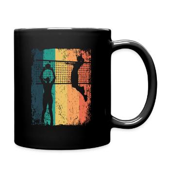 Volleyball Joueur Retro Beach Volleyball - Mug uni - noir - Droite