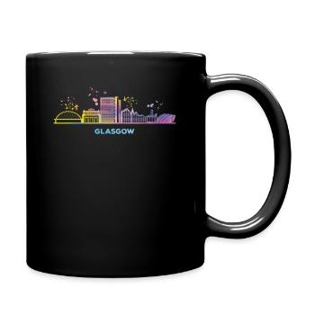 Glasgow Skyline Cityscape Glasgow - Mug uni - noir - Droite