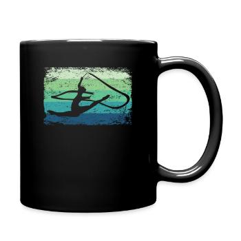 Gymnaste Gymnaste Gymnastique Rythmique Rétro - Mug uni - noir - Droite