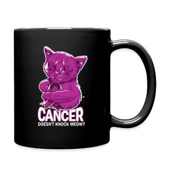 Cat Honors Cancer Caregiver - Full Colour Mug - black - Right
