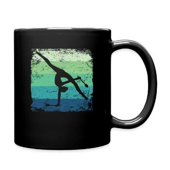 Gymnast Legs Gymnastique Rythmique Rétro - Mug uni - noir - Droite
