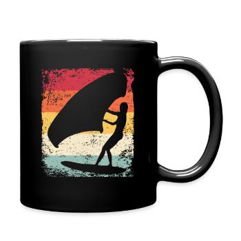 Flügelfolie Wingsurfing Retro-folie Flügel - Tasse einfarbig - Schwarz - Rechts