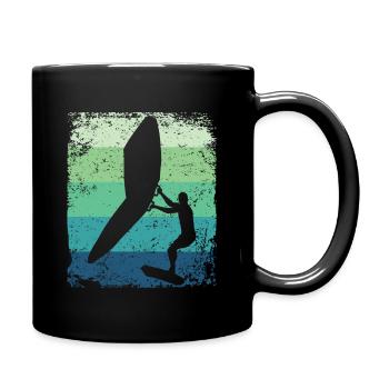 Flügelfolie Wingsurfing Retro-folie Flügel - Tasse einfarbig - Schwarz - Rechts