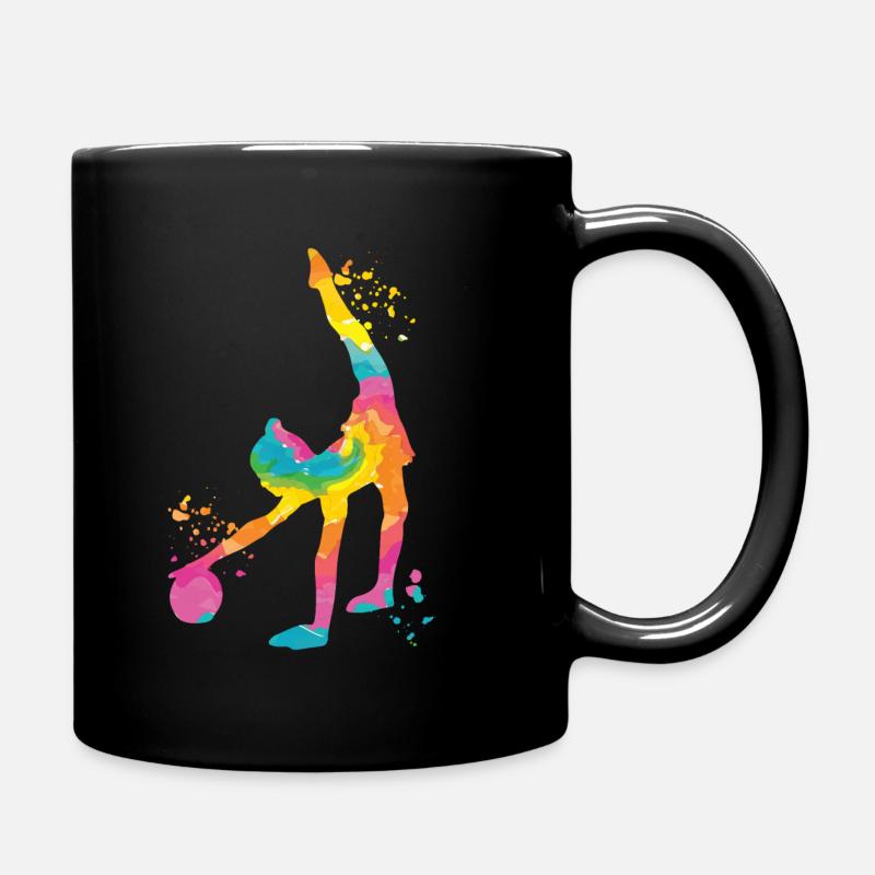 Gymnaste avec gymnastique rythmique de balle - Mug uni - noir
