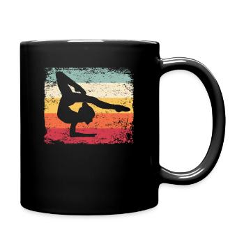 Gymnaste Gymnaste Gymnastique Rythmique Rétro - Mug uni - noir - Droite