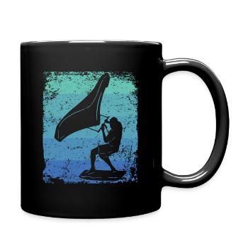 Flügelfolie Wingsurfing Retro-folie Flügel - Tasse einfarbig - Schwarz - Rechts