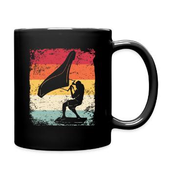 Flügelfolie Wingsurfing Retro-folie Flügel - Tasse einfarbig - Schwarz - Rechts