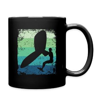 Flügelfolie Wingsurfing Retro-folie Flügel - Tasse einfarbig - Schwarz - Rechts