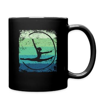 Gymnaste Gymnaste Gymnastique Rythmique Rétro - Mug uni - noir - Droite