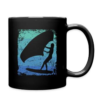 Flügelfolie Wingsurfing Retro-folie Flügel - Tasse einfarbig - Schwarz - Rechts