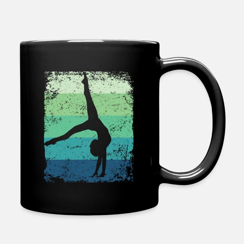 Gymnastin Boden Retro Rhythmische Gymnastik - Tasse einfarbig - Schwarz