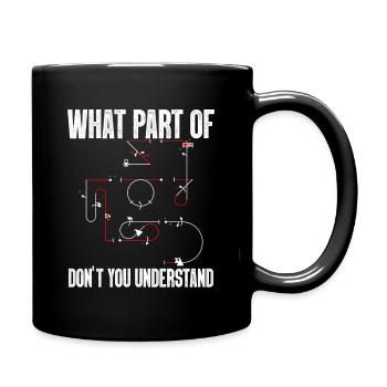 Don't you understand aerobatic Aresti figures - Full Colour Mug - black - Right