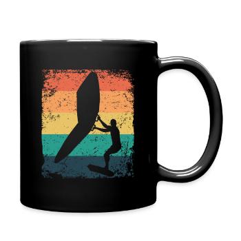Flügelfolie Wingsurfing Retro-folie Flügel - Tasse einfarbig - Schwarz - Rechts