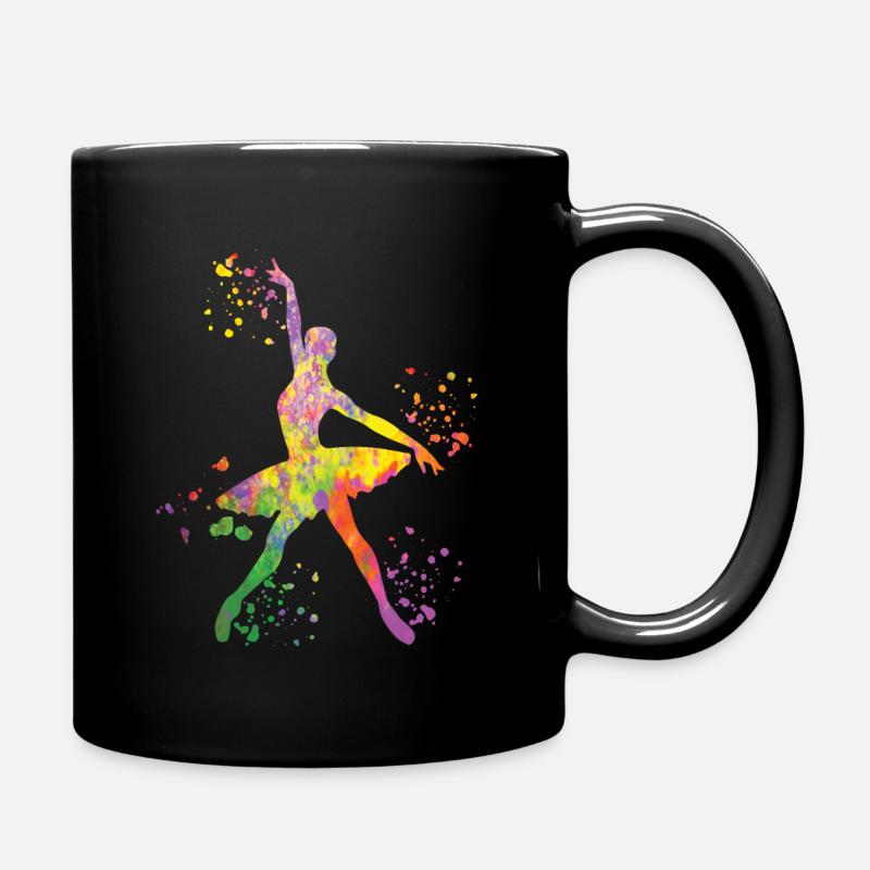 Ballet Danseuse Colorsplash Ballerina - Mug uni - noir