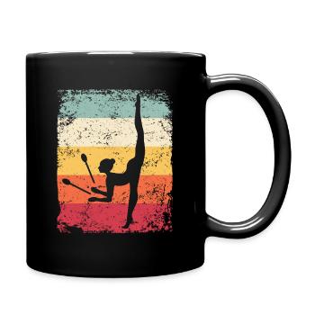 Gymnast Legs Gymnastique Rythmique Rétro - Mug uni - noir - Droite