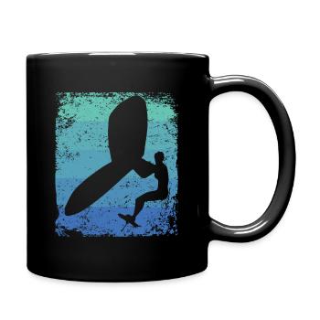 Flügelfolie Wingsurfing Retro-folie Flügel - Tasse einfarbig - Schwarz - Rechts