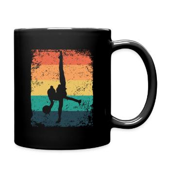 Gymnastikball Retro Rhythmische Gymnastik - Tasse einfarbig - Schwarz - Rechts