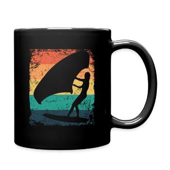 Flügelfolie Wingsurfing Retro-folie Flügel - Tasse einfarbig - Schwarz - Rechts