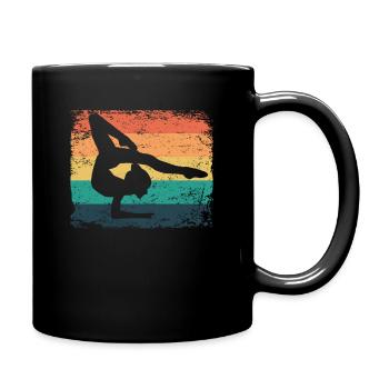 Gymnaste Gymnaste Gymnastique Rythmique Rétro - Mug uni - noir - Droite