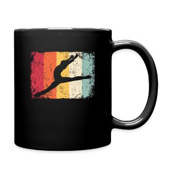 Ballet Dancer Vintage Man Ballerino - Full Colour Mug - black - Right