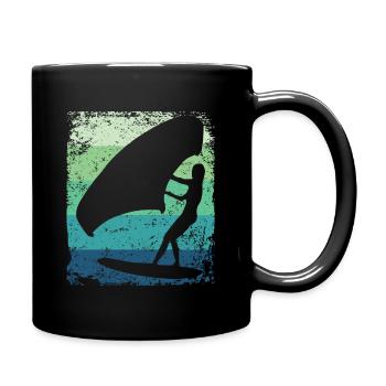Flügelfolie Wingsurfing Retro-folie Flügel - Tasse einfarbig - Schwarz - Rechts