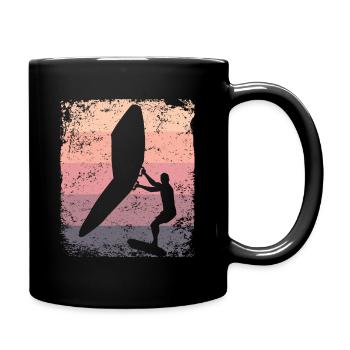 Flügelfolie Wingsurfing Retro-folie Flügel - Tasse einfarbig - Schwarz - Rechts