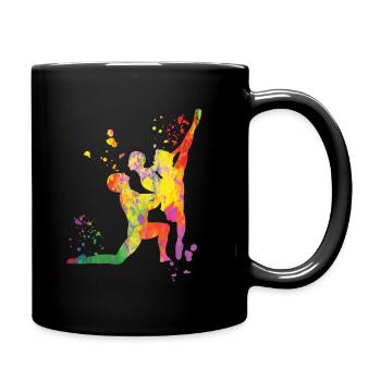 Ballet Danse Couple Femme Ballerine - Mug uni - noir - Droite