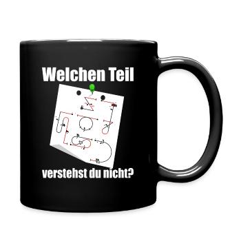 Kunstflug Aresti Figuren Rc Pilot - Tasse einfarbig - Schwarz - Rechts