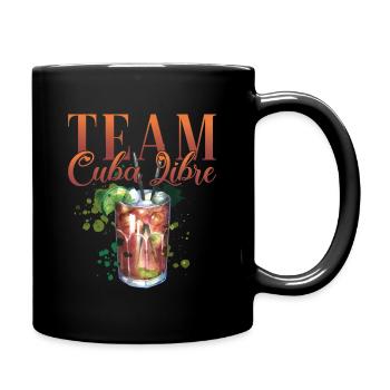 Team Cuba Libre Cocktail Bartender - Full Colour Mug - black - Right
