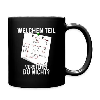 Kunstflug Aresti Figuren Rc Pilot - Tasse einfarbig - Schwarz - Rechts