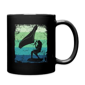 Flügelfolie Wingsurfing Retro-folie Flügel - Tasse einfarbig - Schwarz - Rechts
