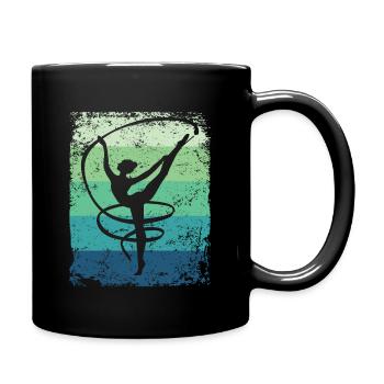Gymnaste Gymnaste Gymnastique Rythmique Rétro - Mug uni - noir - Droite
