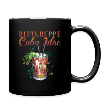 Groupe sanguin Cuba Libre Cocktail Barman - Mug uni - noir - Droite