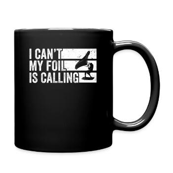 Wing Foil Wingsurfing Foil Wing - Tasse einfarbig - Schwarz - Rechts