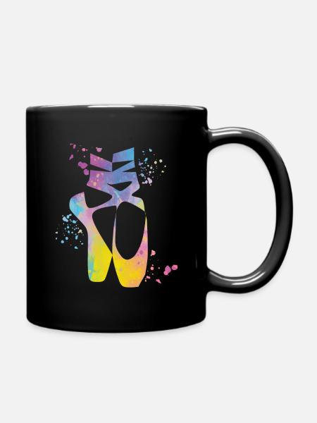 Chaussures de ballet Danseuse Mme Ballerine - Mug uni - noir
