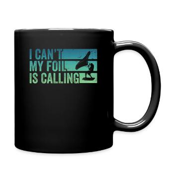 Wing Foil Wingsurfing Foil Wing - Full Colour Mug - black - Right