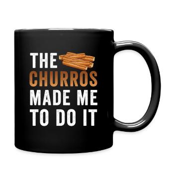 The churros made me want churro - Full Colour Mug - black - Right