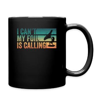 Wing Foil Wingsurfing Foil Wing - Full Colour Mug - black - Right