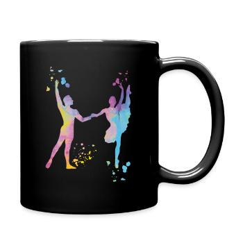 Ballet Danse Couple Femme Ballerine - Mug uni - noir - Droite