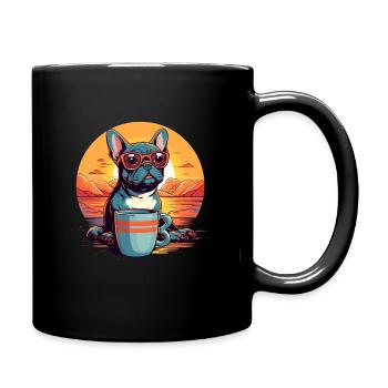 World Coffee Day with my Great Dane - Full Colour Mug - black - Right